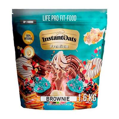 Instant-Haferflocken Premium-Haferflocken - 1,6 kg Brownie LifePRO