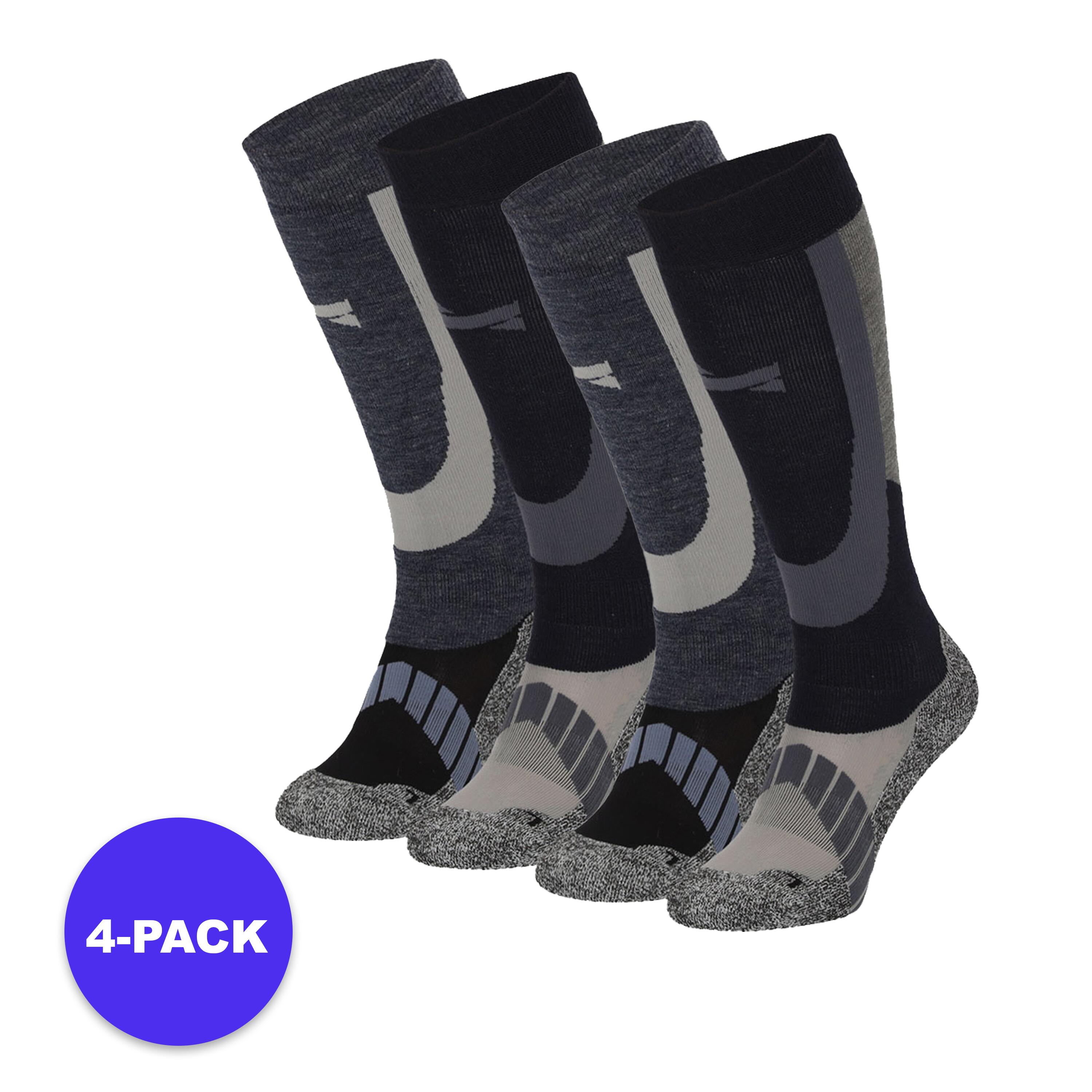 XTREME Xtreme – Unisex-Skisocken – 4er-Pack – Multi Navy – Größe 42/45 –