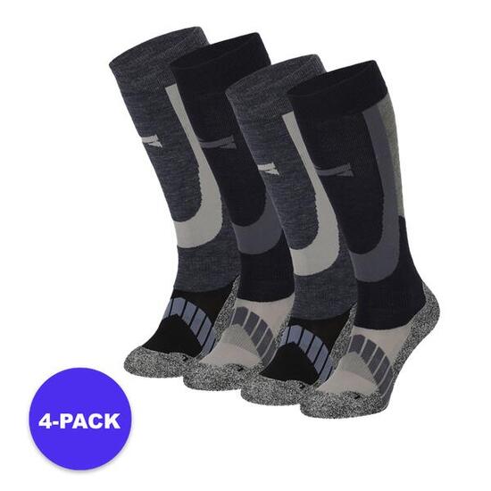 Xtreme - Calzini da sci unisex - Confezione da 4 - Multi Navy