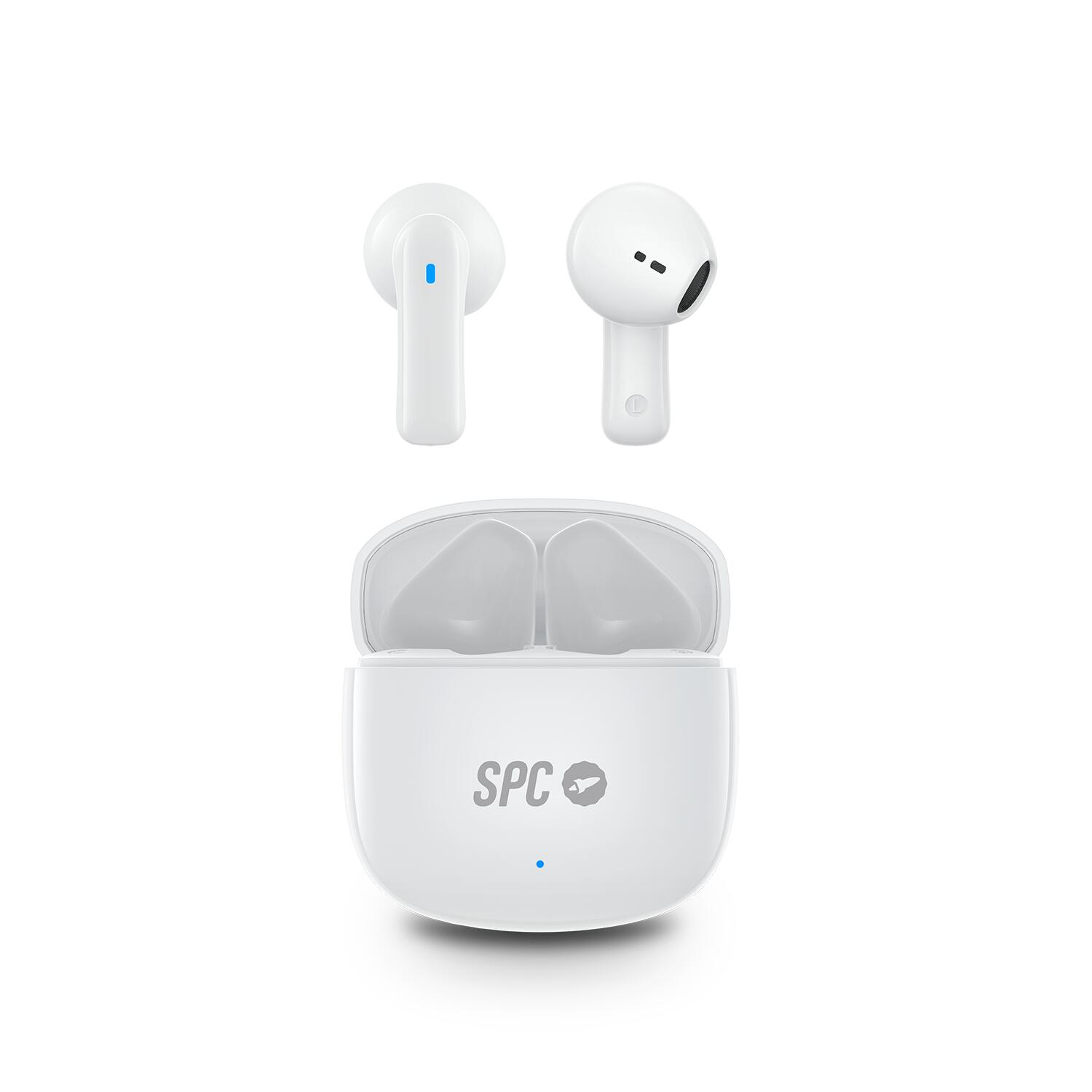 SPC Auriculares Inalámbricos SPC Zion 2 Play Bluetooth, batería 28h, Blancos