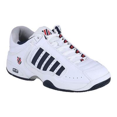 White and blue k-swiss defier rs 01033164 padel shoes