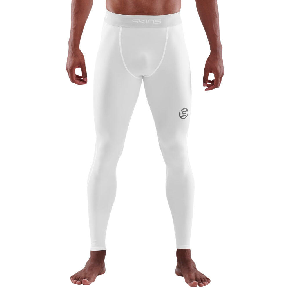 SKINS | Mens Skins Series-1 Long Tights (White)