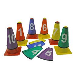 Caches cônes numérotés (x10)