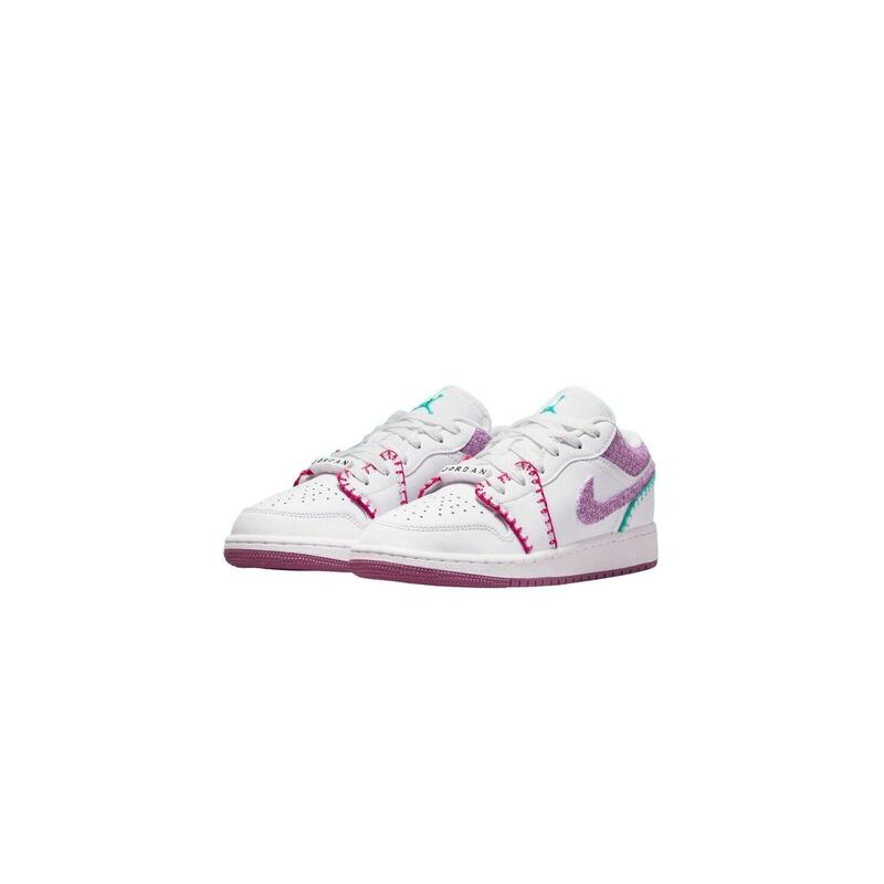 Schoenen Air Jordan 1 Low White Light Bordeaux