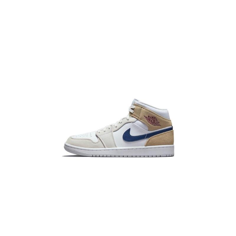 chaussures Air Jordan 1 Mid Tan Suede