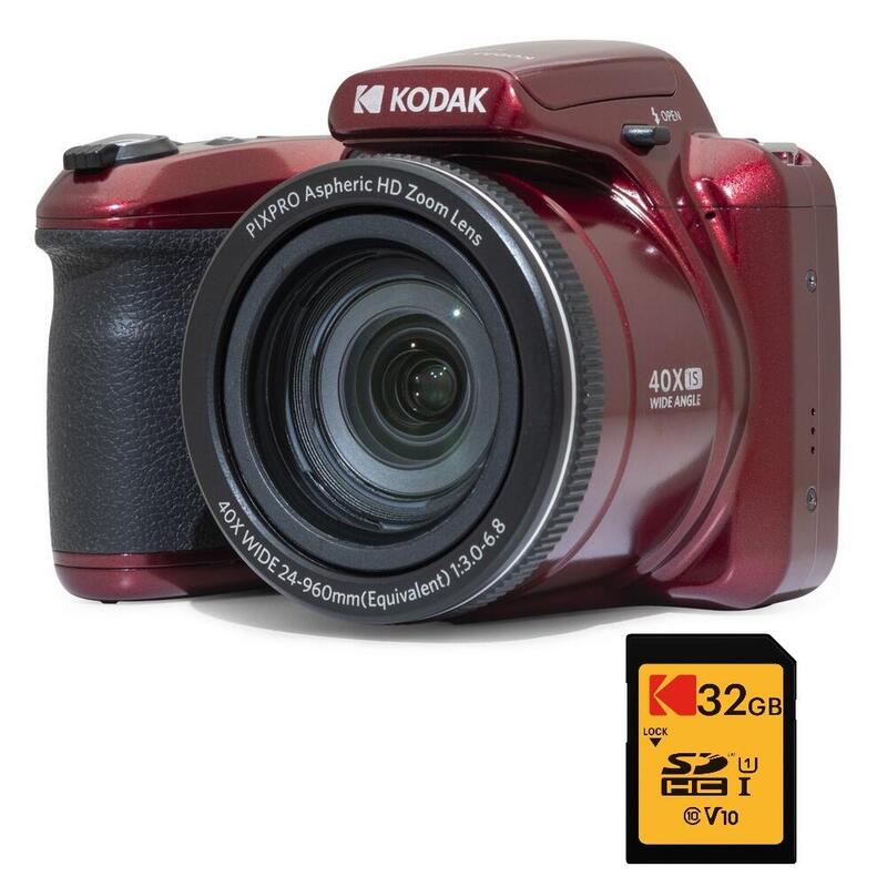 KODAK Pack Pixpro AZ405 + Carte SDHC 32GB - Appareil Photo 20MP, Zoom X40