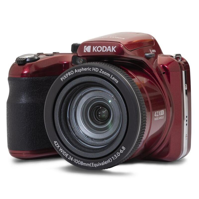 KODAK Pixpro AZ425 - Appareil Photo Bridge 42X Zoom Optique, 20 MP, Rouge