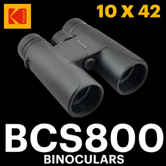 KODAK BCS800 jumelles 10x - objectif 42 mm, compact, noir
