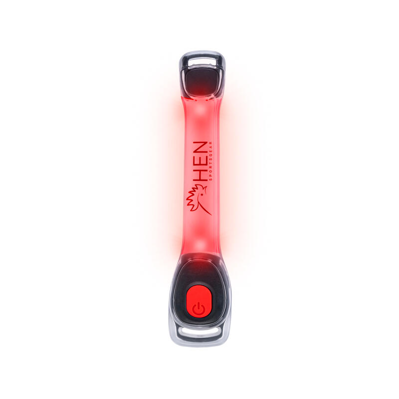 LED náramek – dobíjecí přes USB – 2 ks – červený + bílý