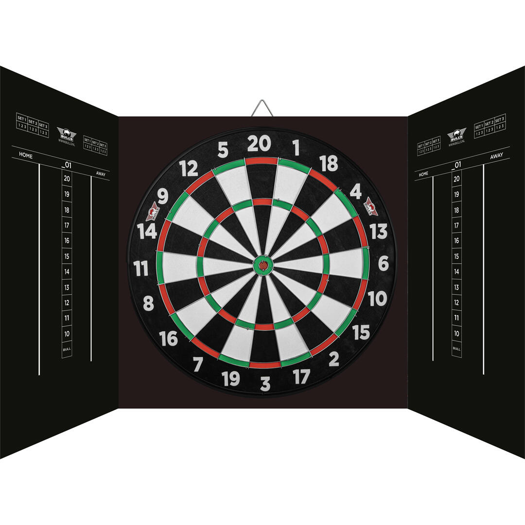 Bull's Magnetic Paper Dartboard Cabinet Set 4/7