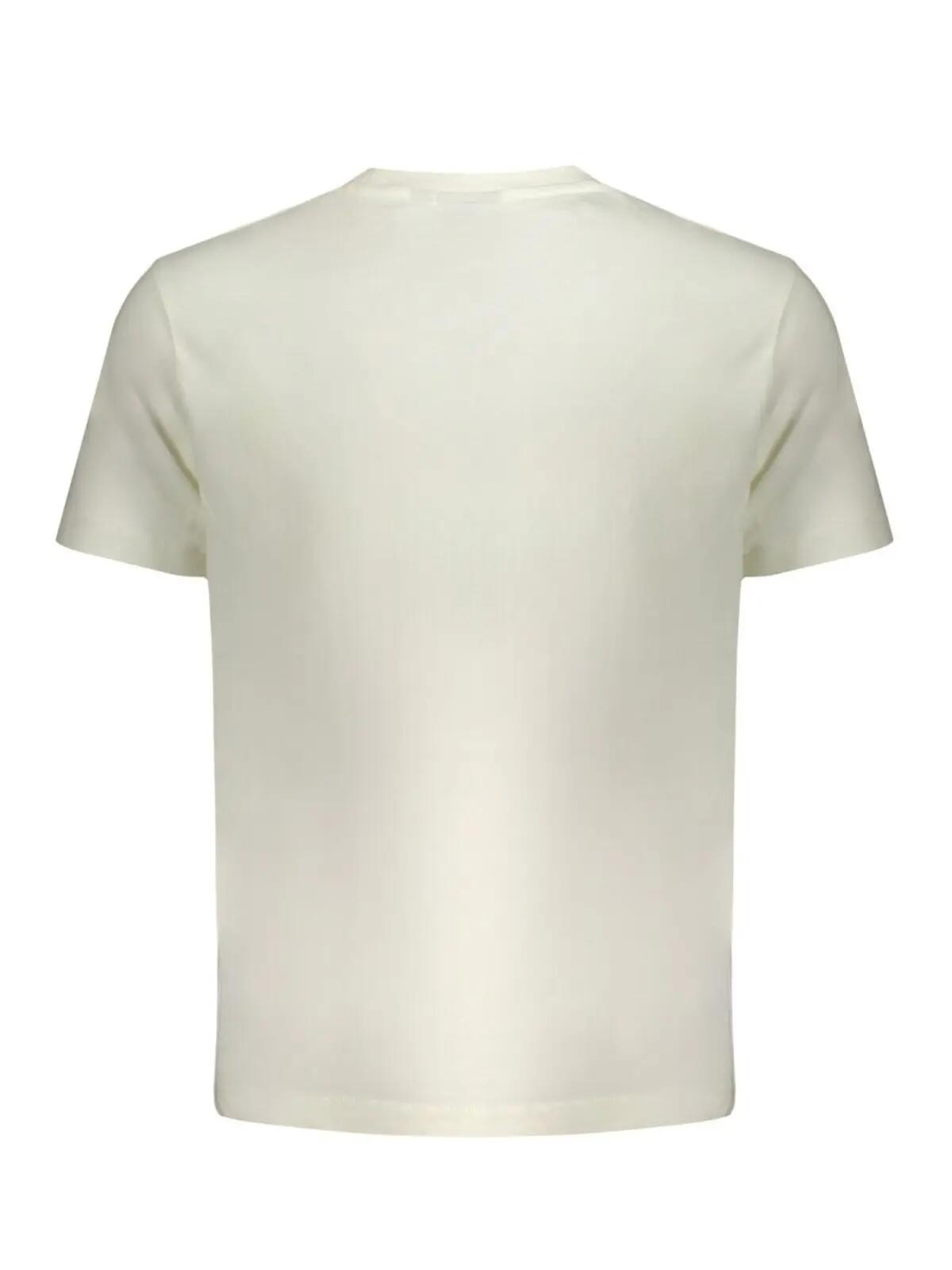 Tricou bărbați cu decolteu la baza gâtului din bumbac, Alb 2/2