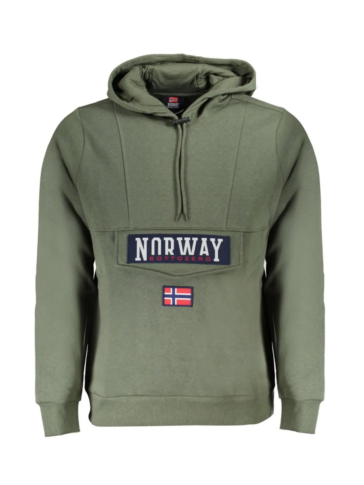 Hanorac bărbați, Norway, cu imprimeu cu logo, fară fermoar 1/2