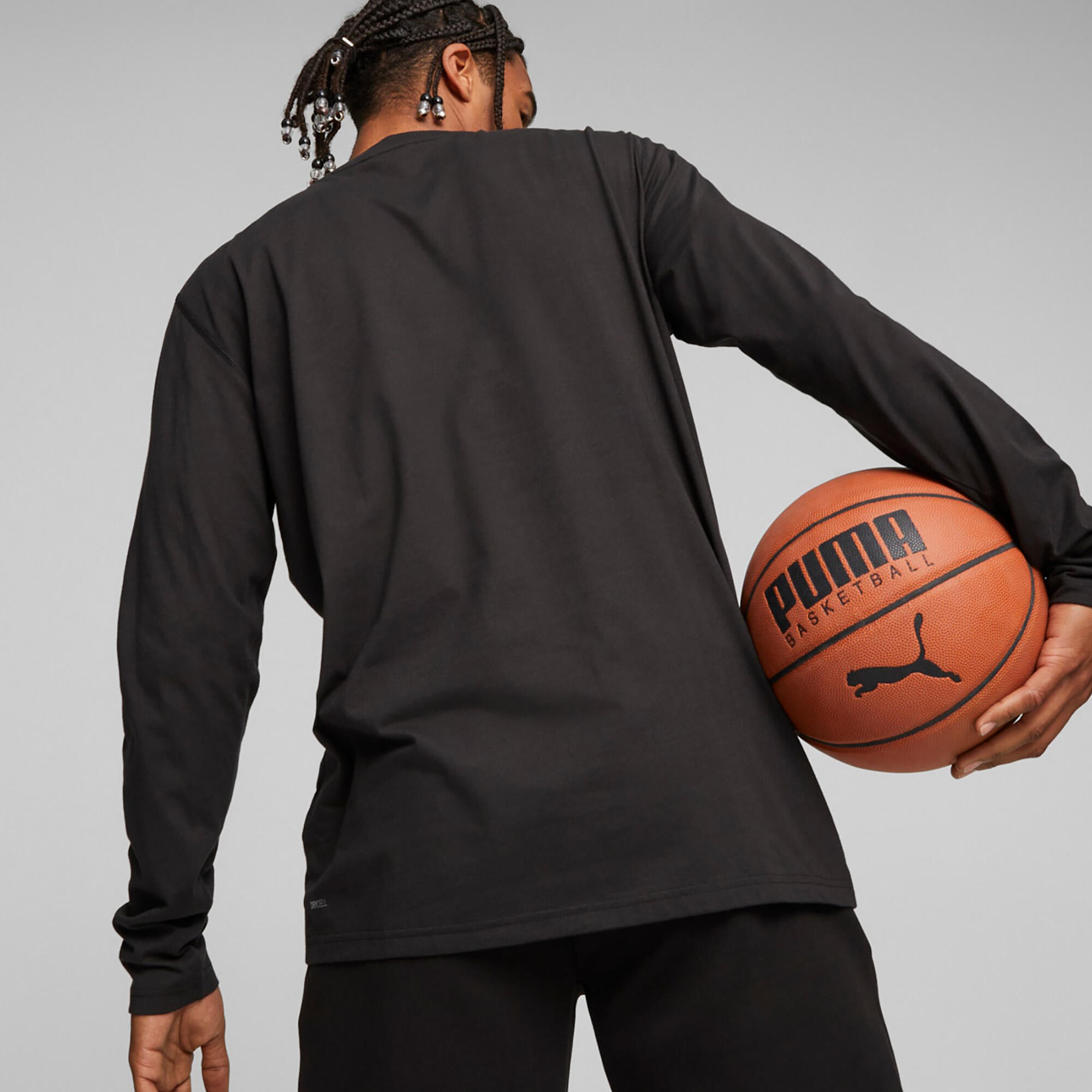 Maillot de basket-ball à manches longues homme Hoops Team Drycell LS Tee PUMA 5/5