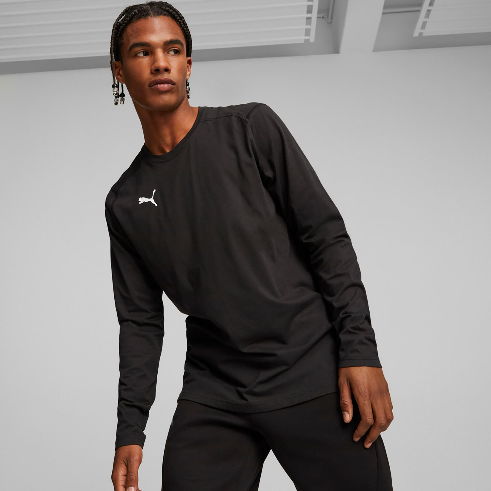 Maillot de basket-ball à manches longues homme Hoops Team Drycell LS Tee PUMA 3/5