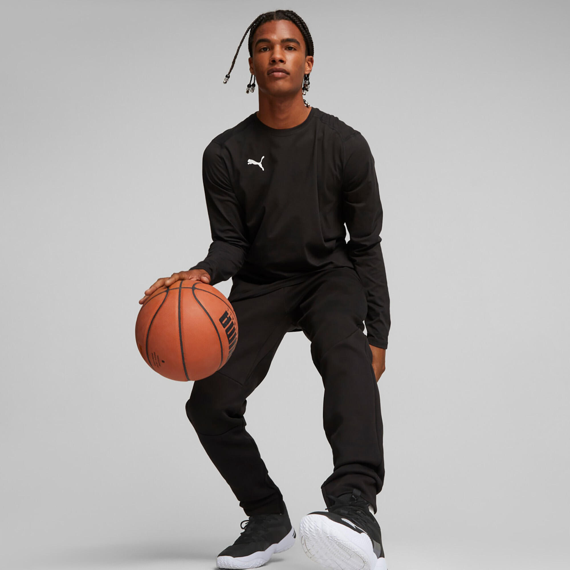 Maillot de basket-ball à manches longues homme Hoops Team Drycell LS Tee PUMA 4/5