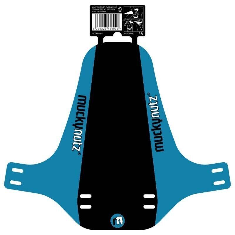 MUCKY NUTZ Mucky Nutz Blue Classic Face Fender V1 Mountain Bike Front Mudguard