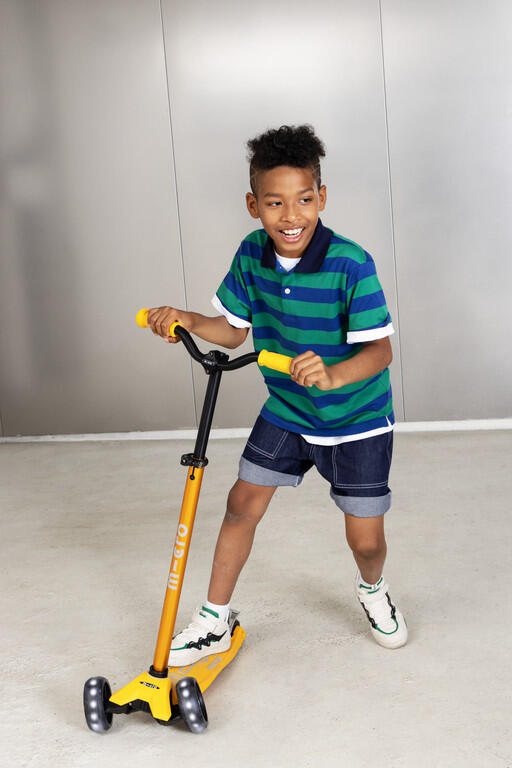 Patinete Infantil 3 Ruedas Micro Maxi Deluxe Pro LED Amarillo 5/7