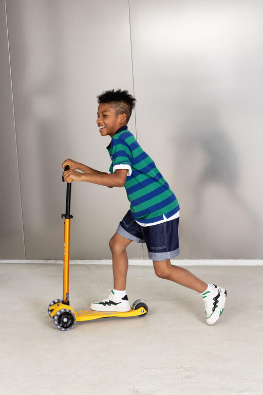 Patinete Infantil 3 Ruedas Micro Maxi Deluxe Pro LED Amarillo 6/7