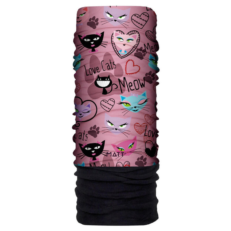 Braga de cuello Tubular Kids Love Cats Infantil Multicolor