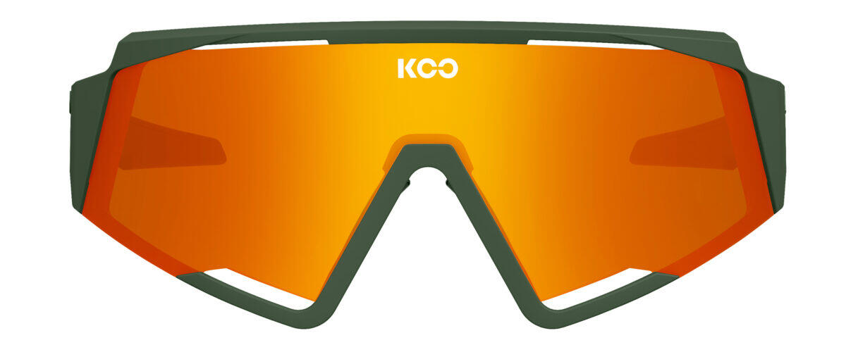 Koo SPECTRO Sunglasses - Matt Green/Orange Mirror Lens