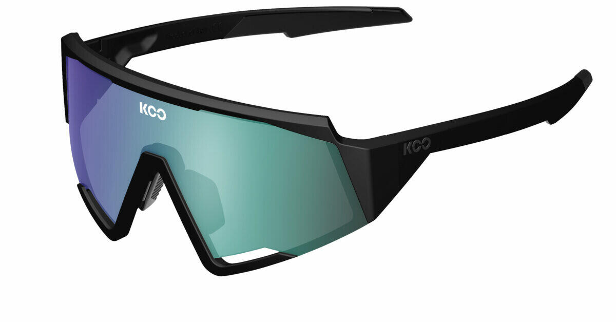 Koo SPECTRO Sunglasses - Matt Black/Green Mirror Lens