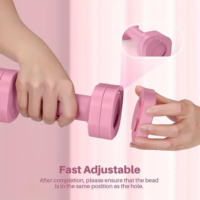 Set gantere reglabile, aerobic, roz