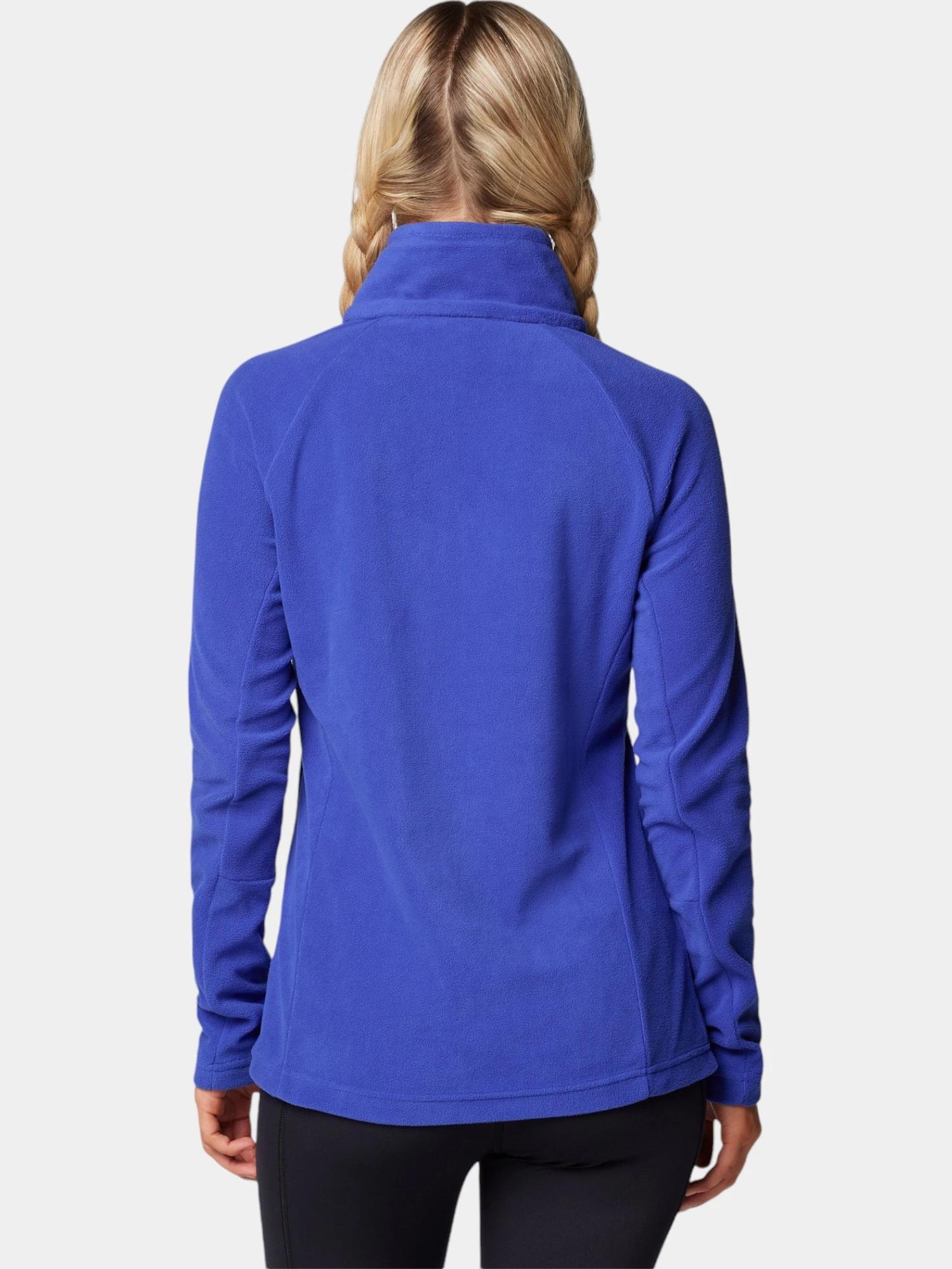 Sweat Polaire Femme Columbia - Vert, Taille L, 1/4 Zippé - Bon état