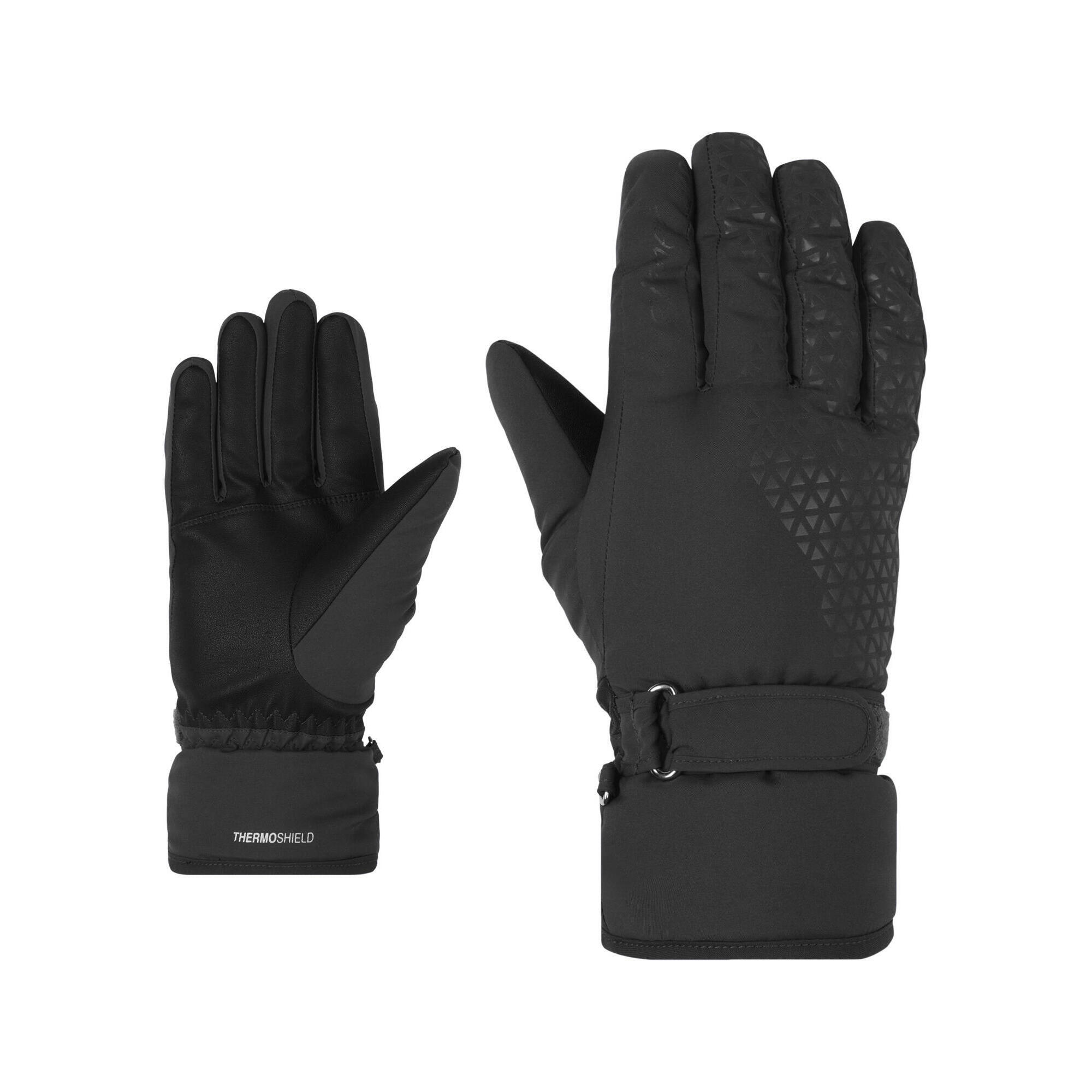 Ziener - Gants De Ski Femme Kisar As(r) - Gants - Noir - 7 - Decathlon