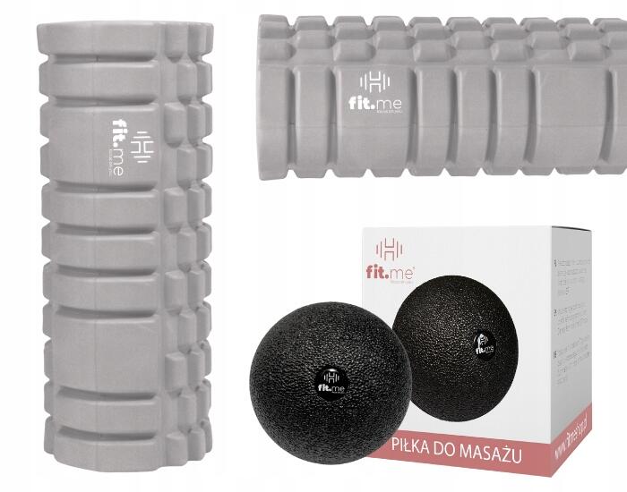 Wałek z Wypustkami Fit.me + Fit.me Piłka do Masażu Roller 7/7