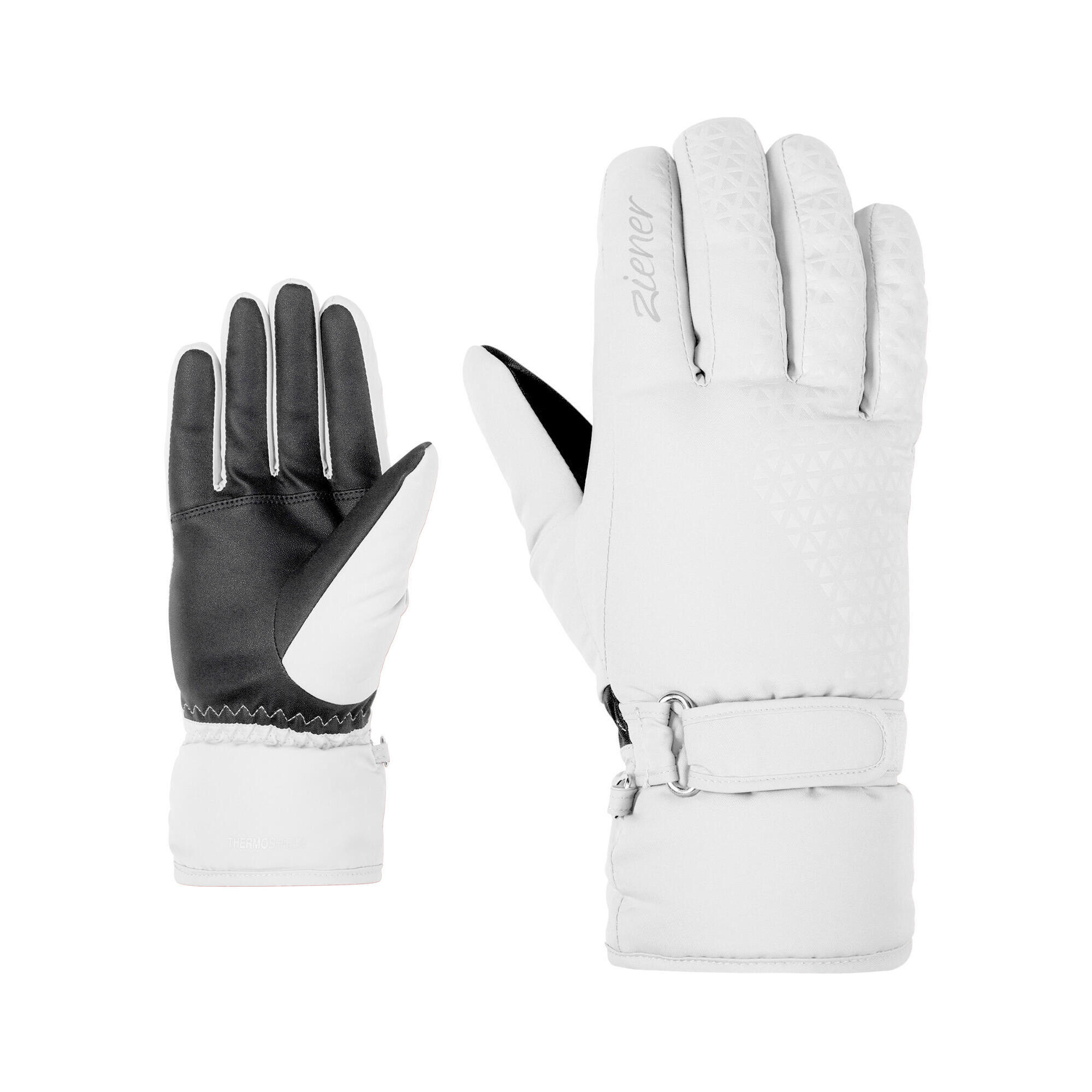 Ziener - Gants De Ski Femme Ziener Kisar As(r) - Gants - Blanc - 7,5 - Decathlon