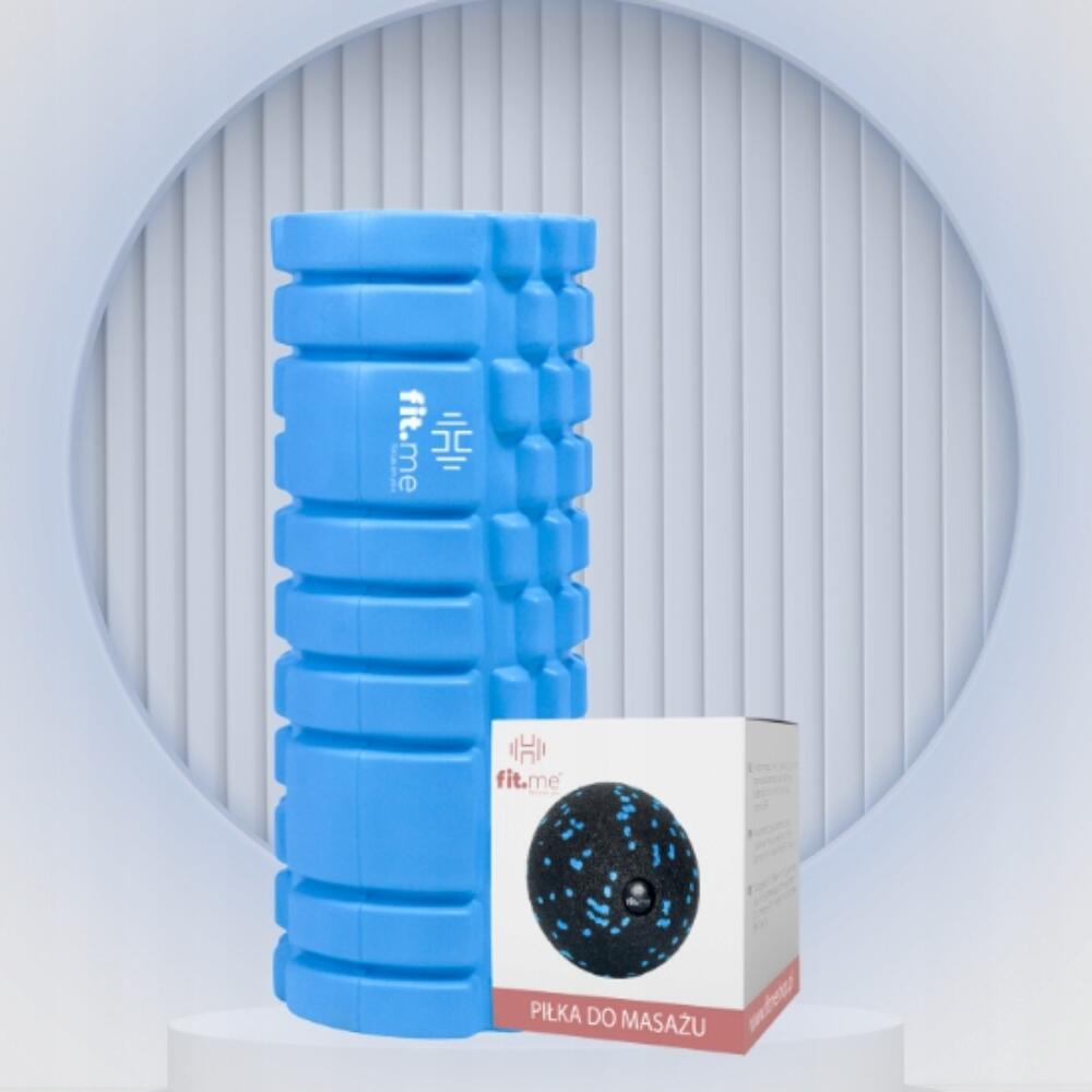 Wałek z Wypustkami Fit.me + Fit.me Piłka do Masażu Roller