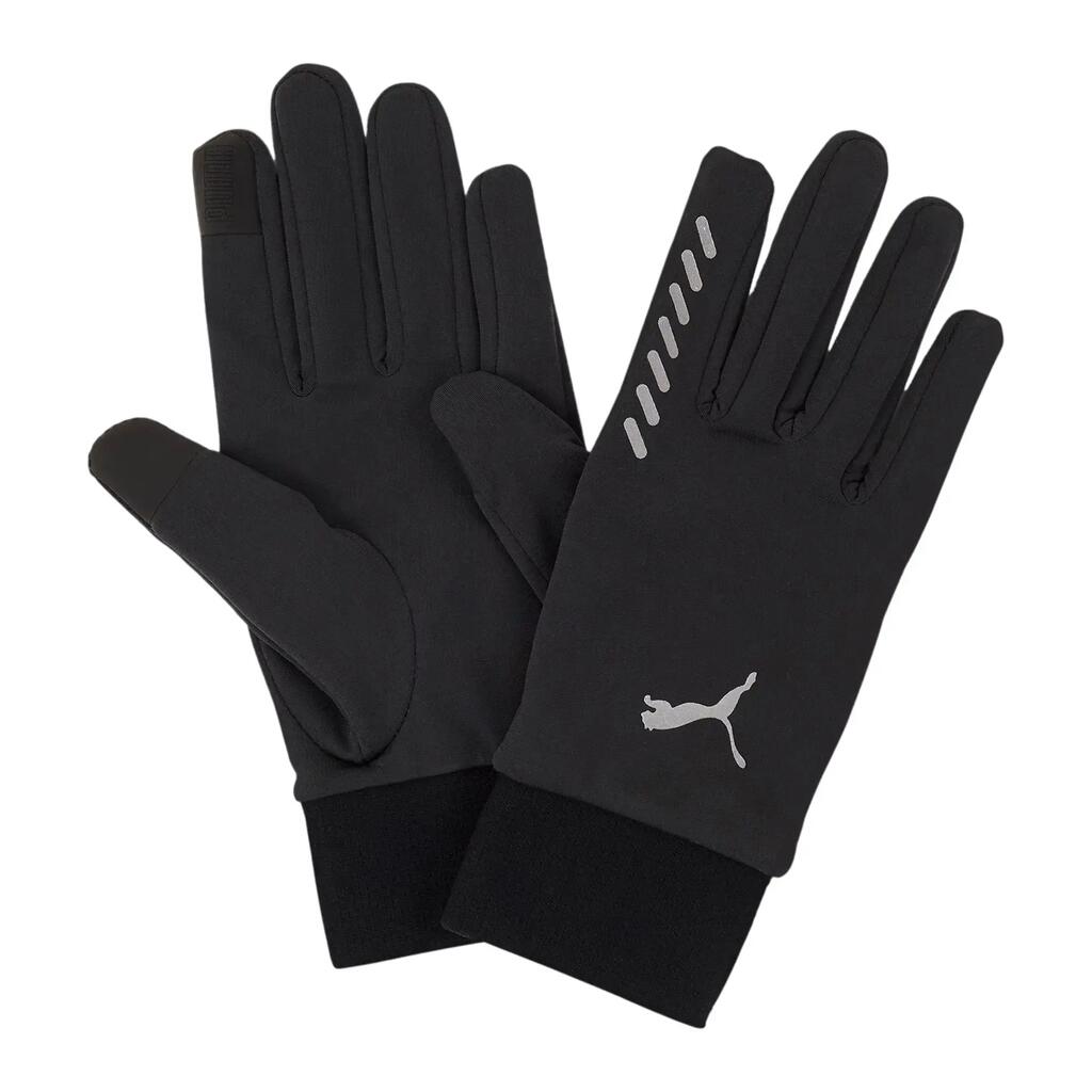Logo Running Winter Gloves (Black)