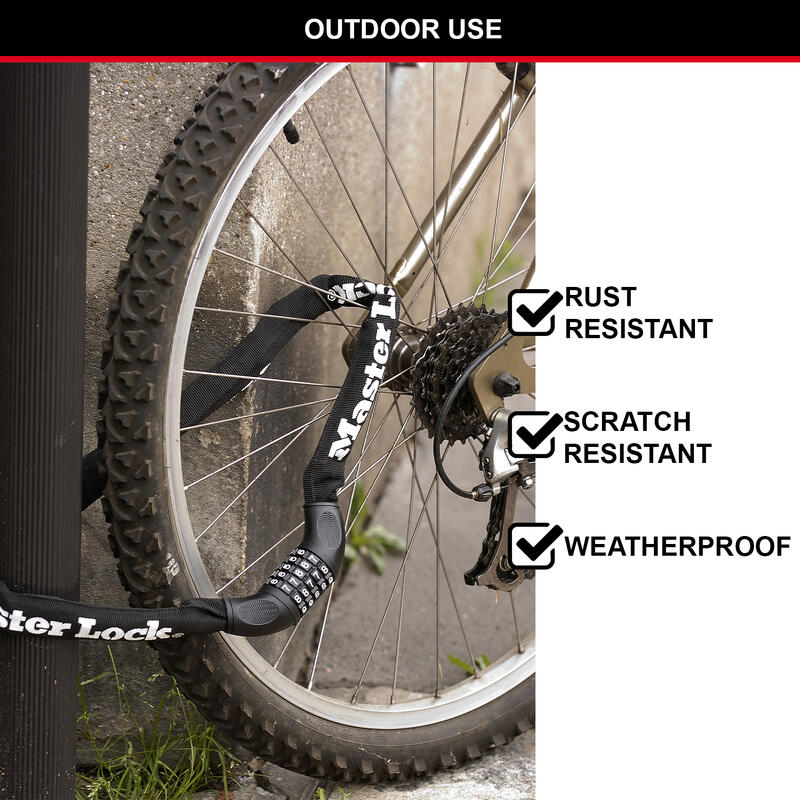 Chaîne Antivol Vélo [Combinaison] [90 cm Chaîne]