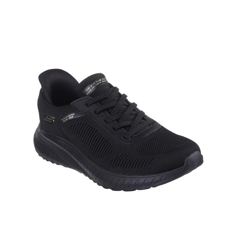 Zapatillas Deportivas Caminar Mujer Skechers 117497_BBK Negras con Elásticos