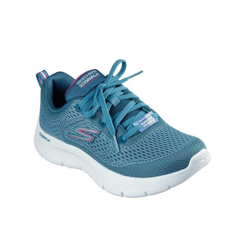 Zapatillas Deportivas Caminar Mujer Skechers 124830_TLHP Azules con Cordones