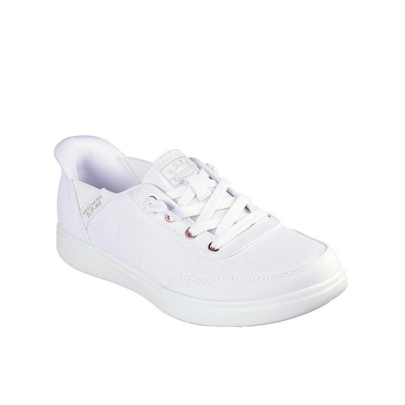 Zapatillas Deportivas Caminar Mujer Skechers 114815_WHT Blancas con Cordones