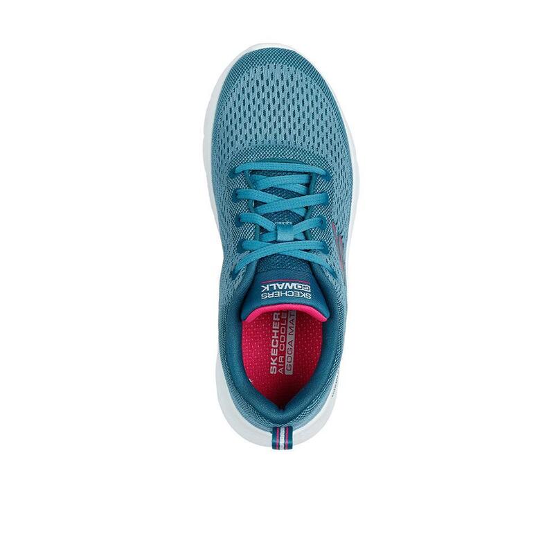 Zapatillas Deportivas Caminar Mujer Skechers 124830_TLHP Azules con Cordones