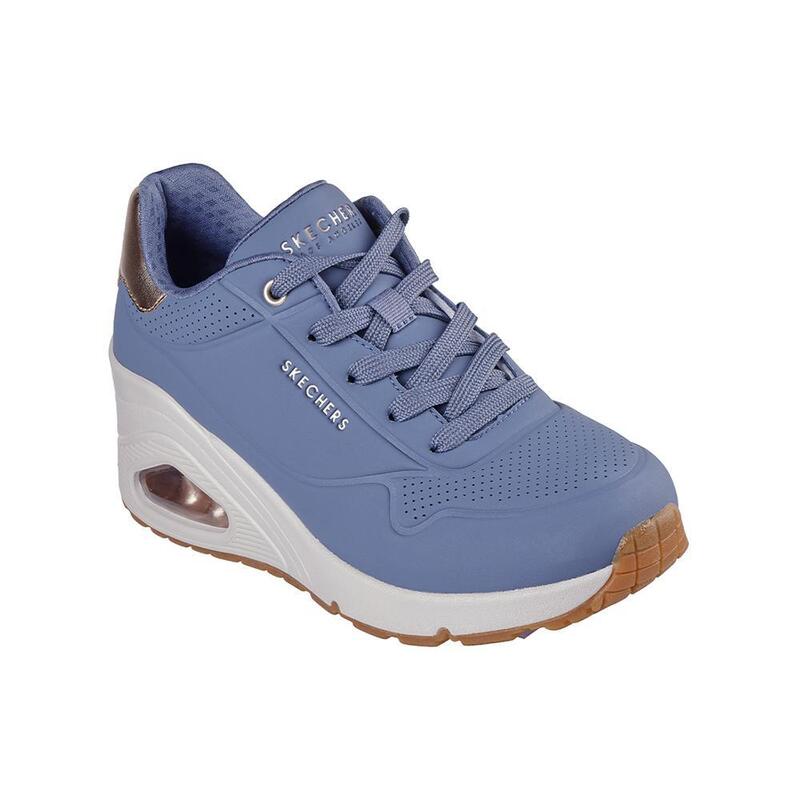 Zapatillas Deportivas Caminar Mujer Skechers 177520_SLT Azules con Cordones