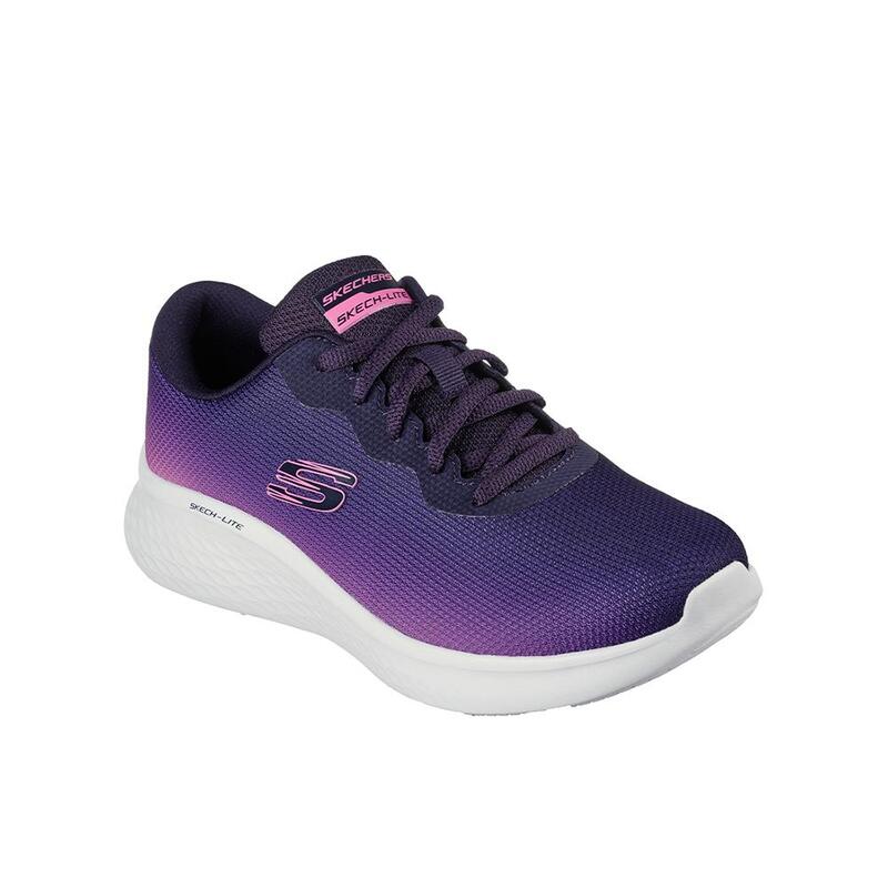 Zapatillas Deportivas Caminar Mujer Skechers 149995_NVHP Moradas con Cordones