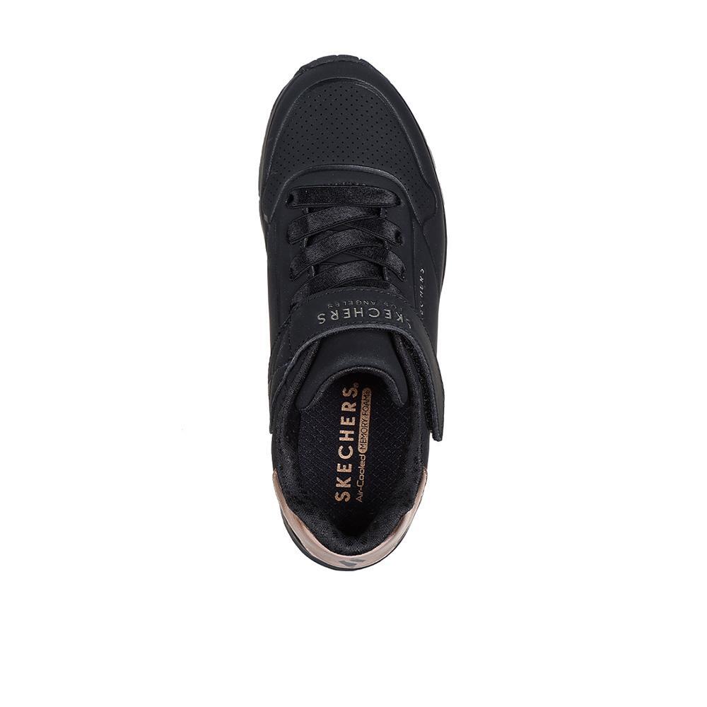 Tênis Pretos Uno Gen1 da Skechers Kid 3/4