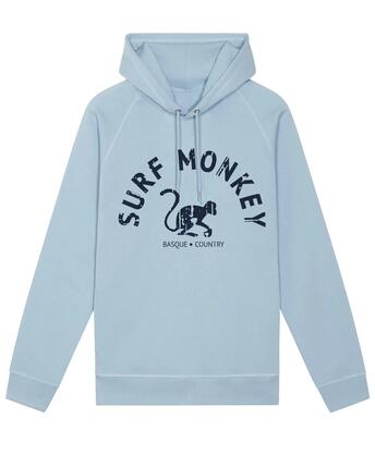 Bluza z kapturem z bawełny organicznej – Zakrzywione logo / Dorosły (Limonkowy)