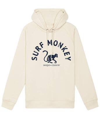 Bluza z kapturem z bawełny organicznej – Zakrzywione logo / Dorosły (Limonkowy)