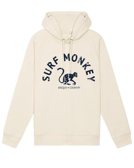 Bluza z kapturem z bawełny organicznej – Zakrzywione logo / Dorosły (Limonkowy)
