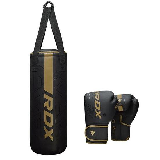 Set de boxe junior F6 – Or – Sac 60 cm + Gants 6 oz