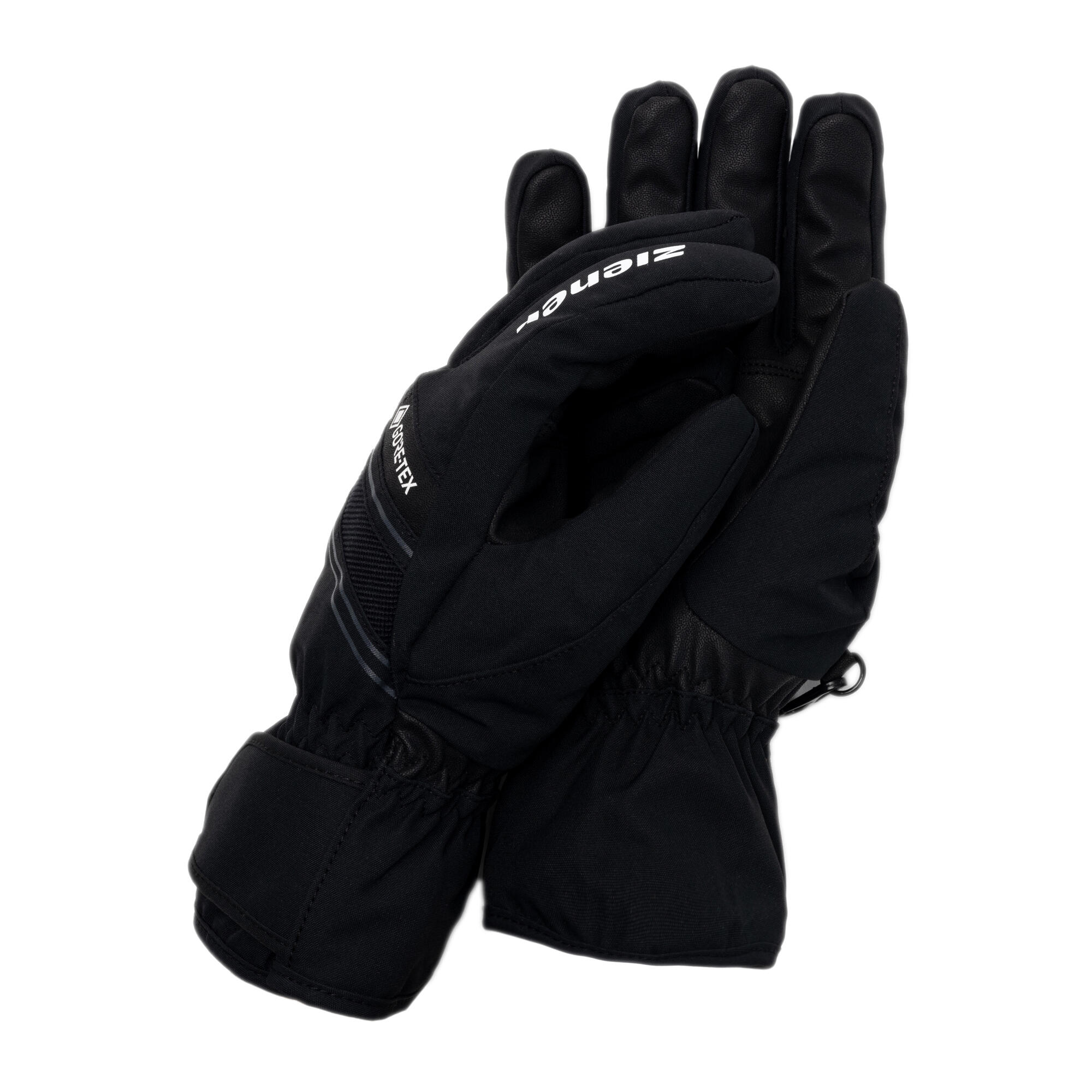 Gants d'hiver pour hommes Taille 10 - Ziener GUNAR GTX Alpine 100% Noir/Gris 5/7