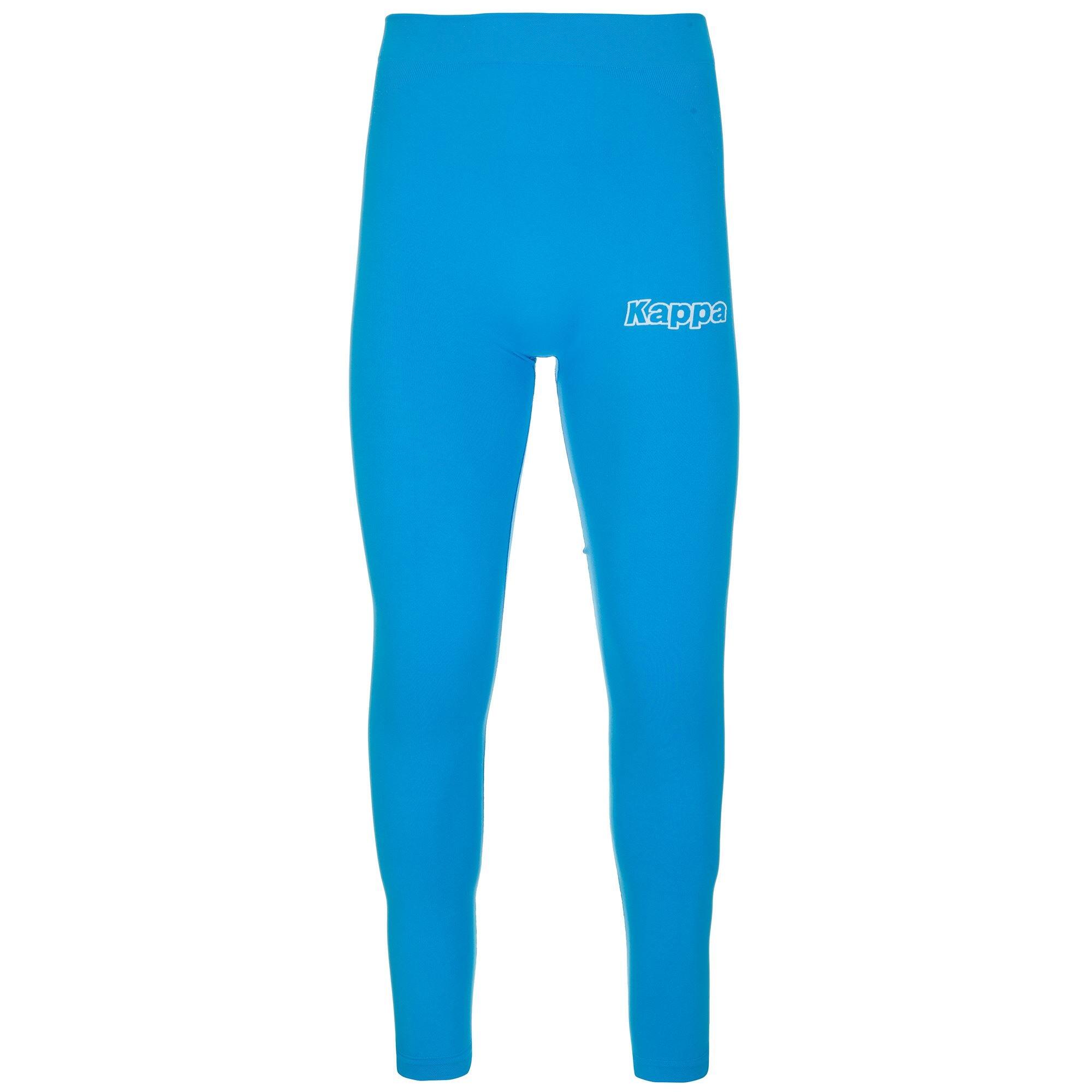 KAPPA pantaloni da uomo in poliammide blu da calcio