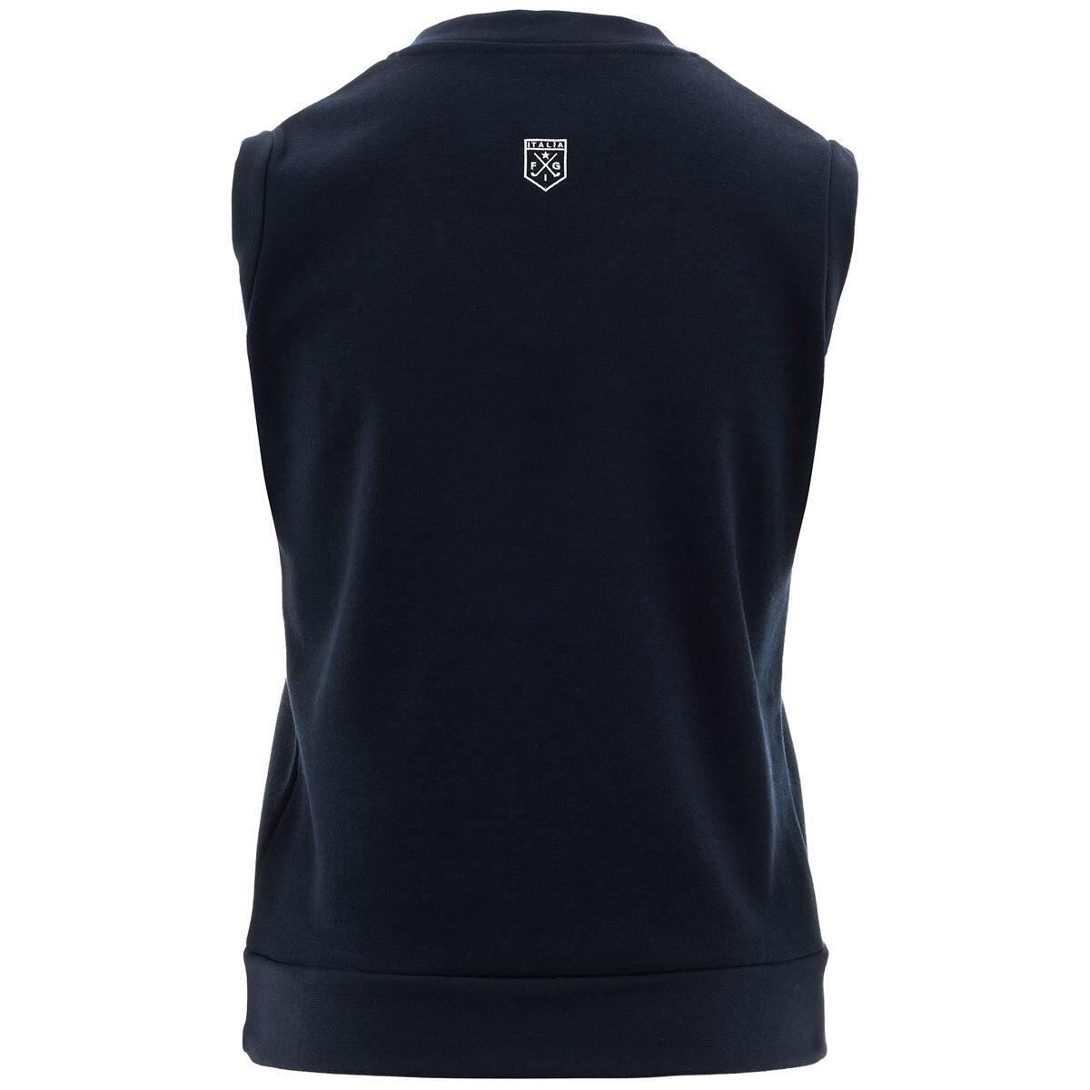 Felpa da donna in poliestere blu da golf 3/5