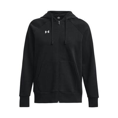 Fleece hoodie met volledige rits voor dames under armour rival