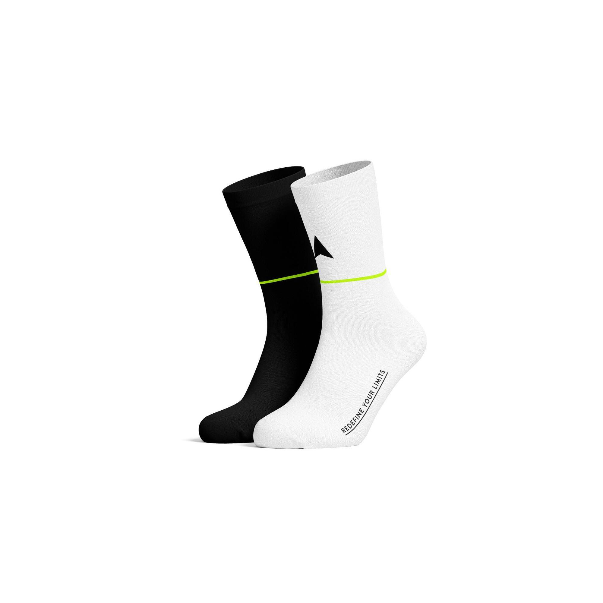 Pippo Amsterdam - Limited Edition Chaussettes De Vélo De Route - Chaussettes - Blanc|jaune|noir - 46/48 - Decathlon