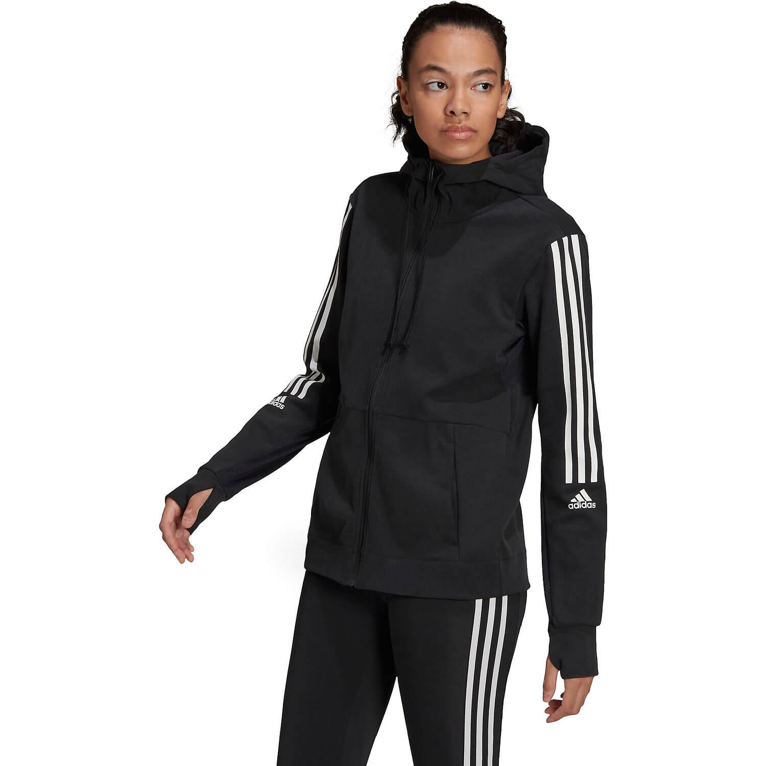 Kapuzenjacke Frau adidas AEROREADY Made for Training 2/7